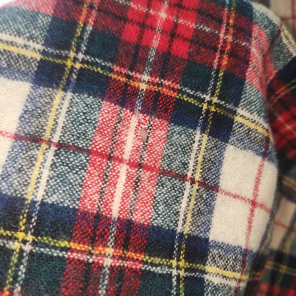 Pendleton Vintage Wool Board Shirt Stewart Dress Tartan Plaid Mens Medium USA - Picture 7 of 8